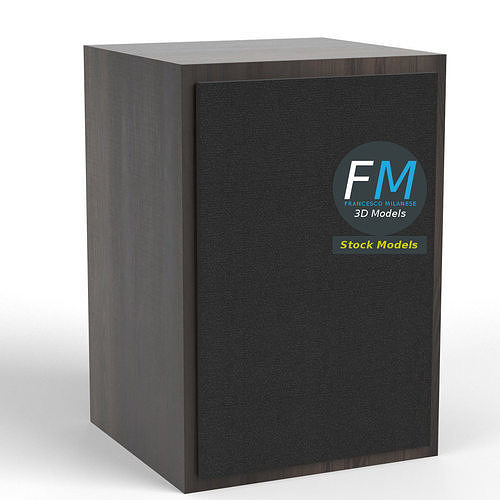 Audio speaker 3D model