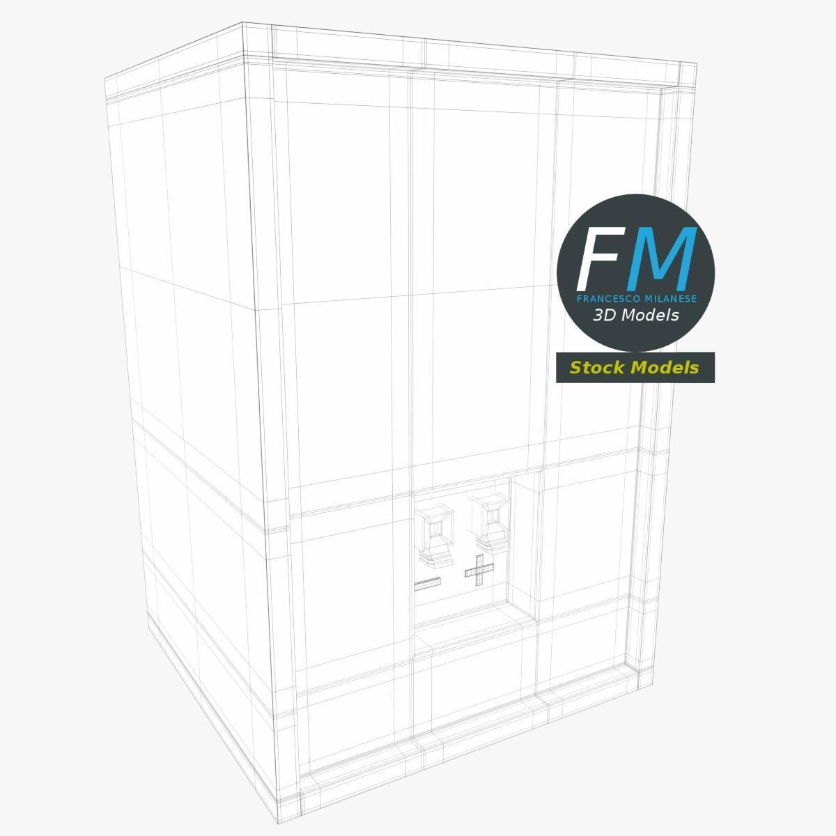 Audio speaker 3D model_8