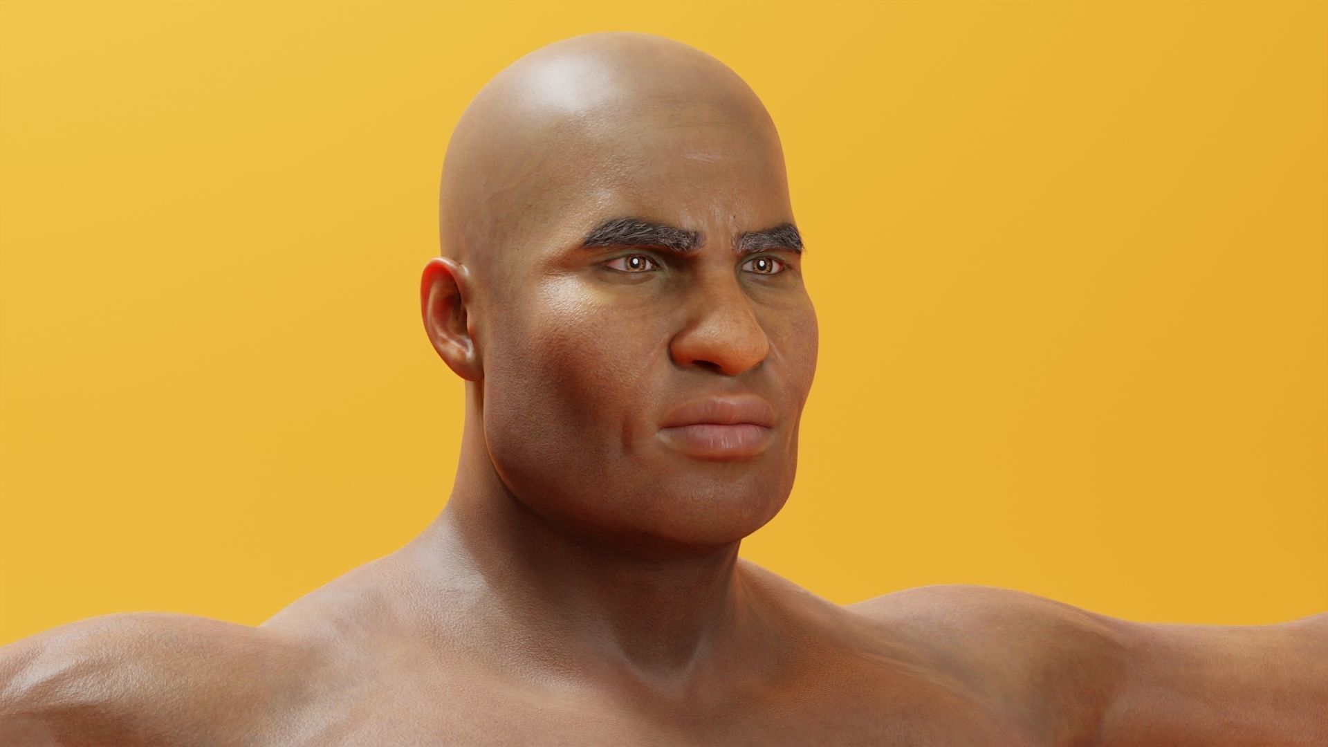 Realistic Male Character - Remano 3D model_1