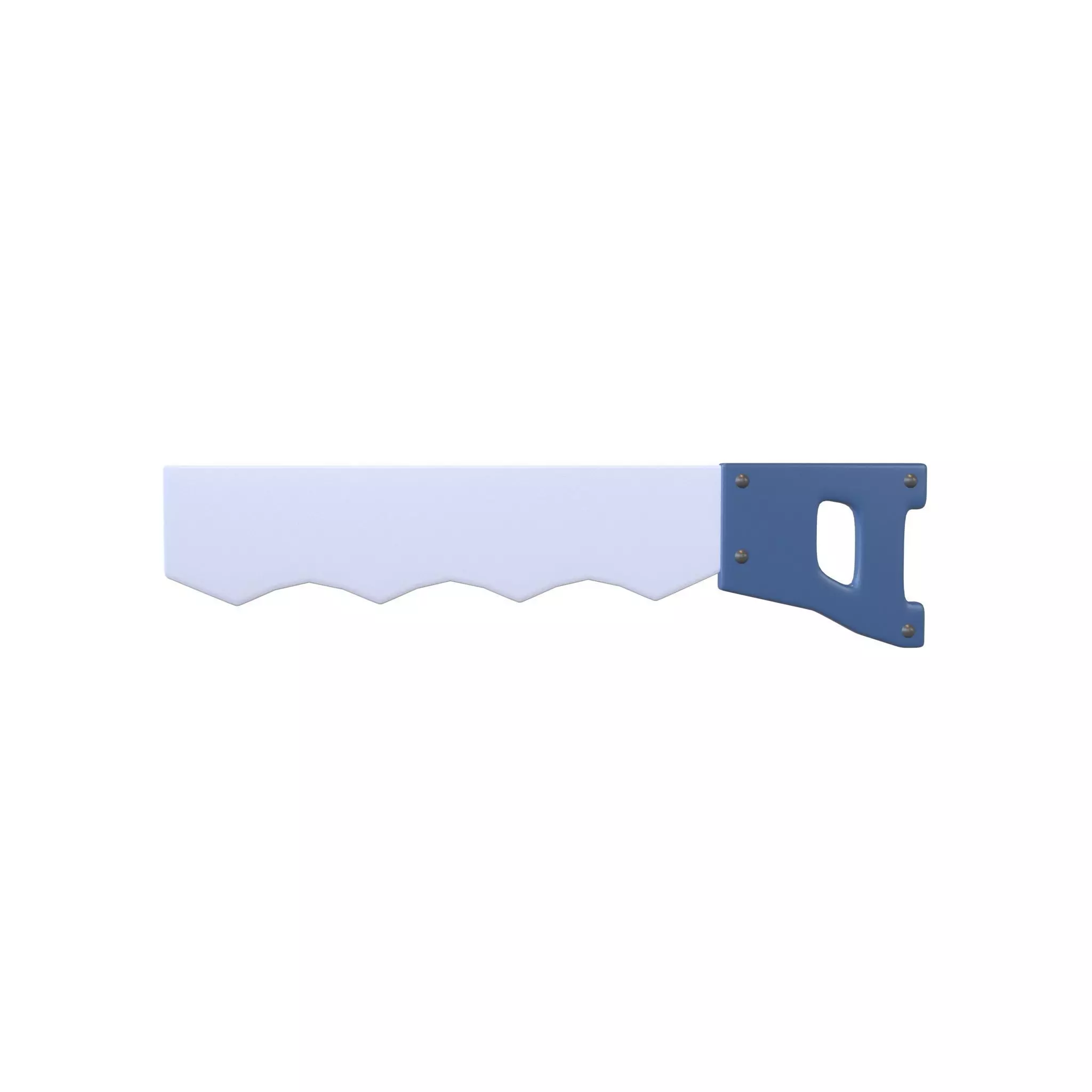 Cartoon Hand Saw v1 001 Low-poly 3D model_0