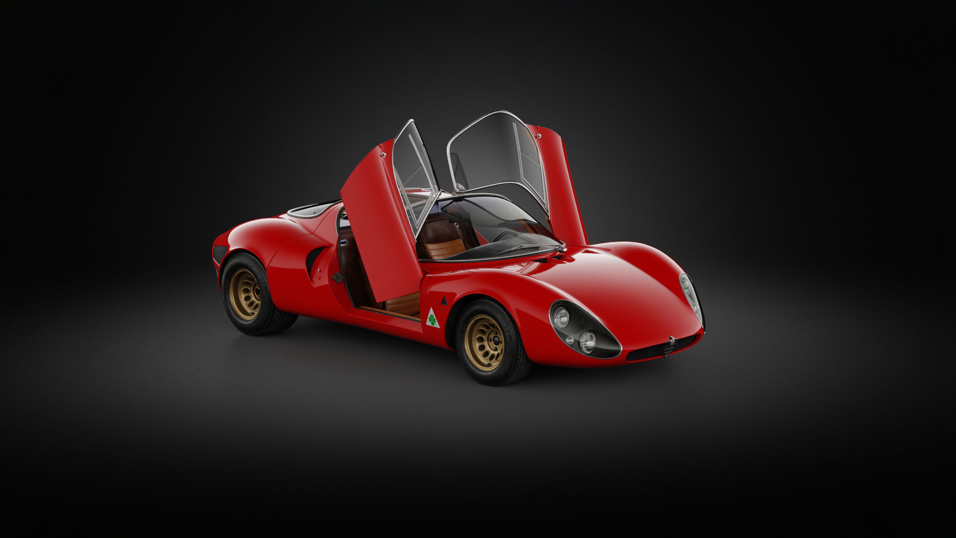 1967 Alfa Romeo Tipo 33 Stradale 3D model_2