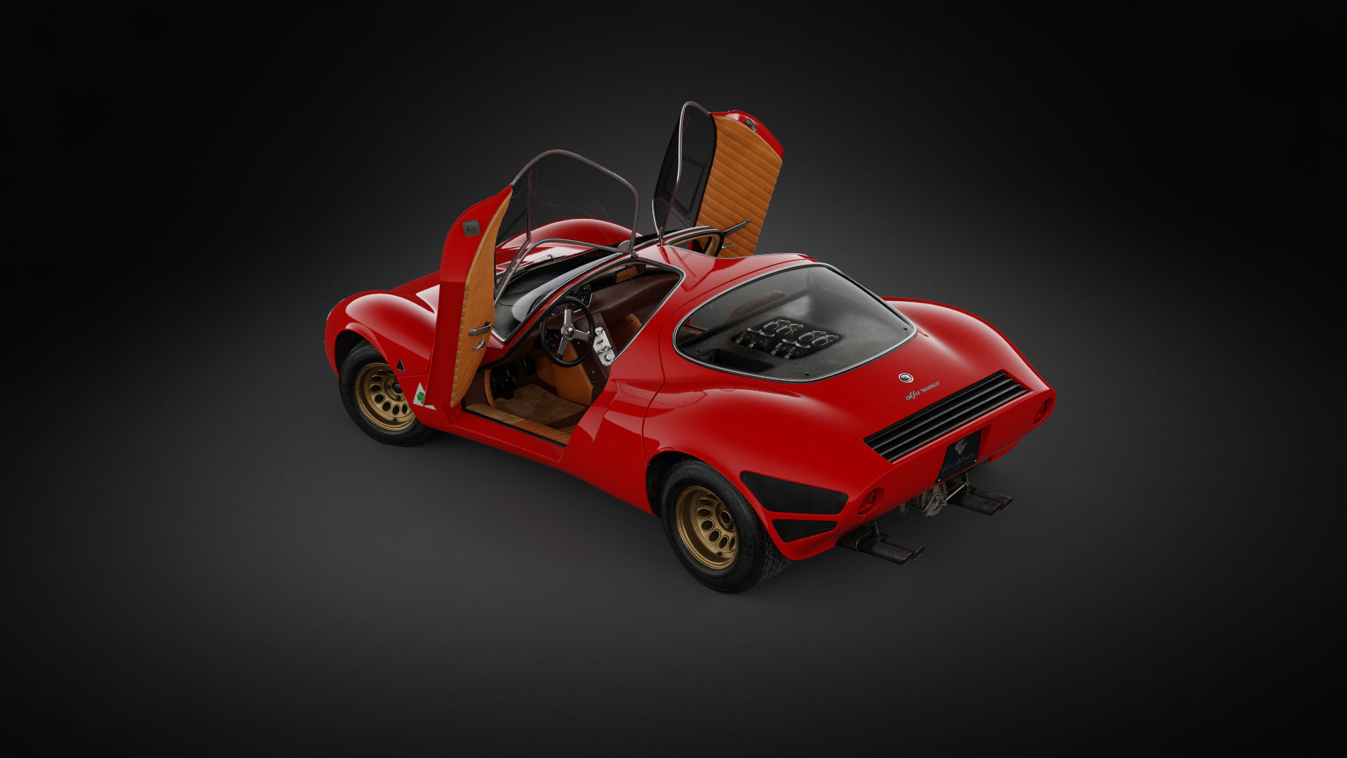 1967 Alfa Romeo Tipo 33 Stradale 3D model_4