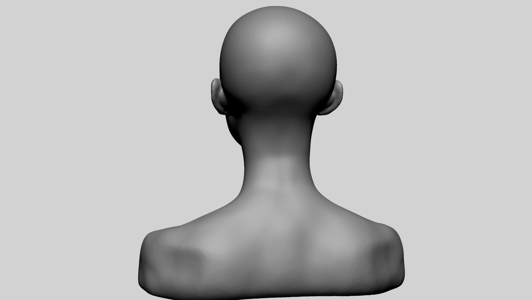 Female Head v18 3D model_5