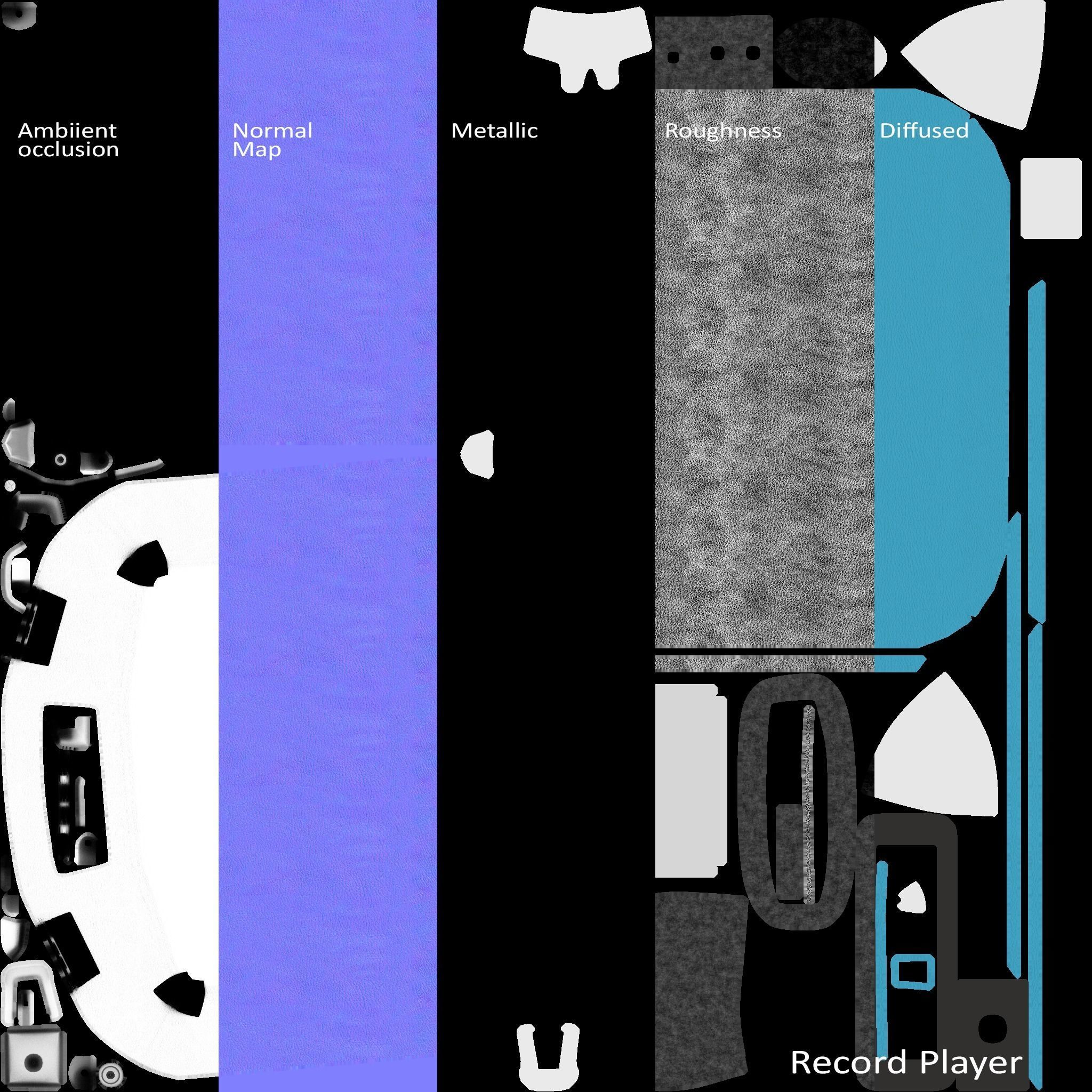 Record Player 3D model_14