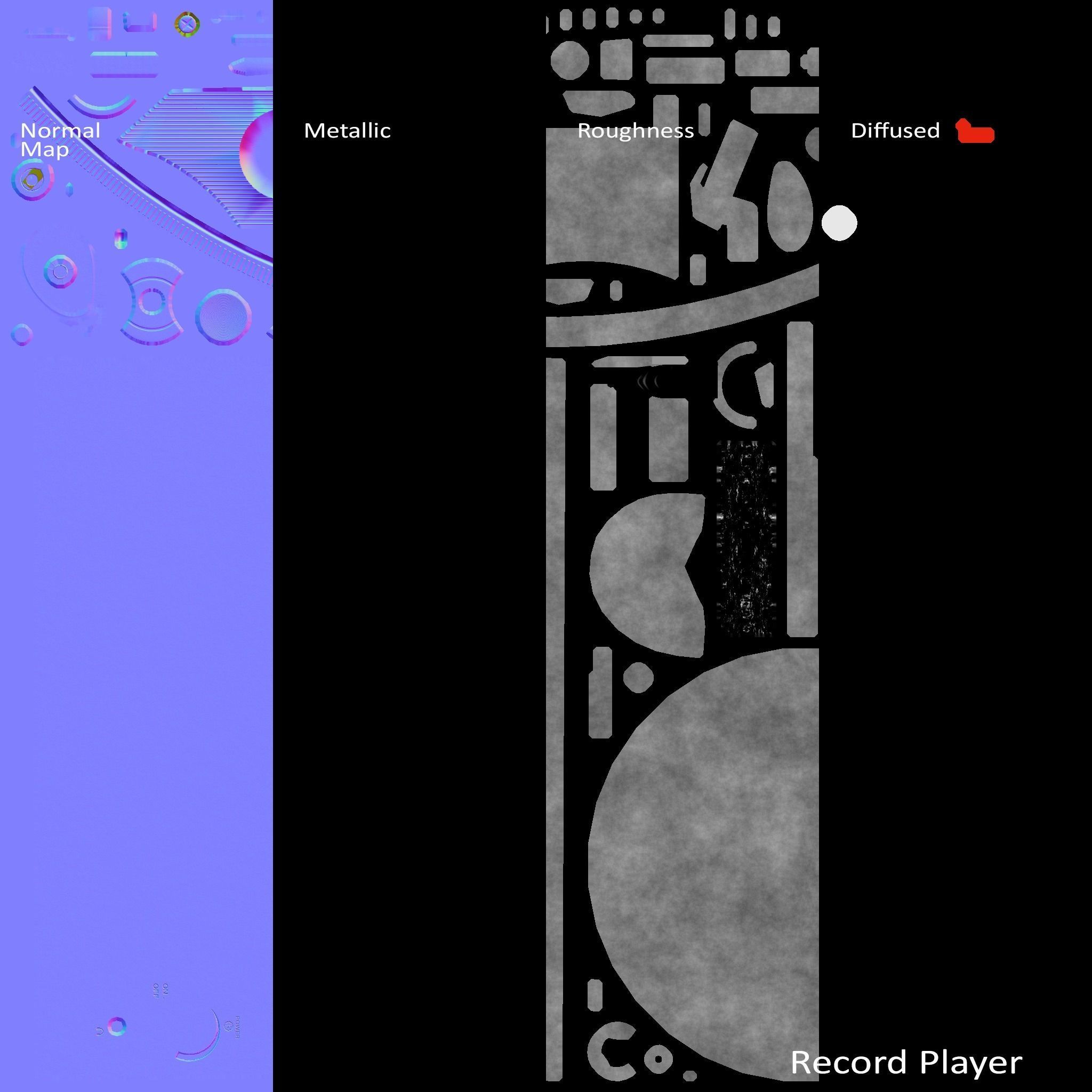 Record Player 3D model_15