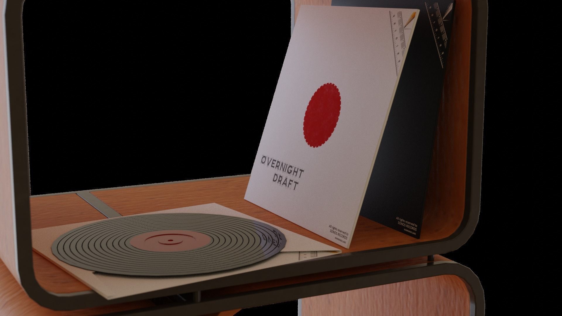Record Player 3D model_6