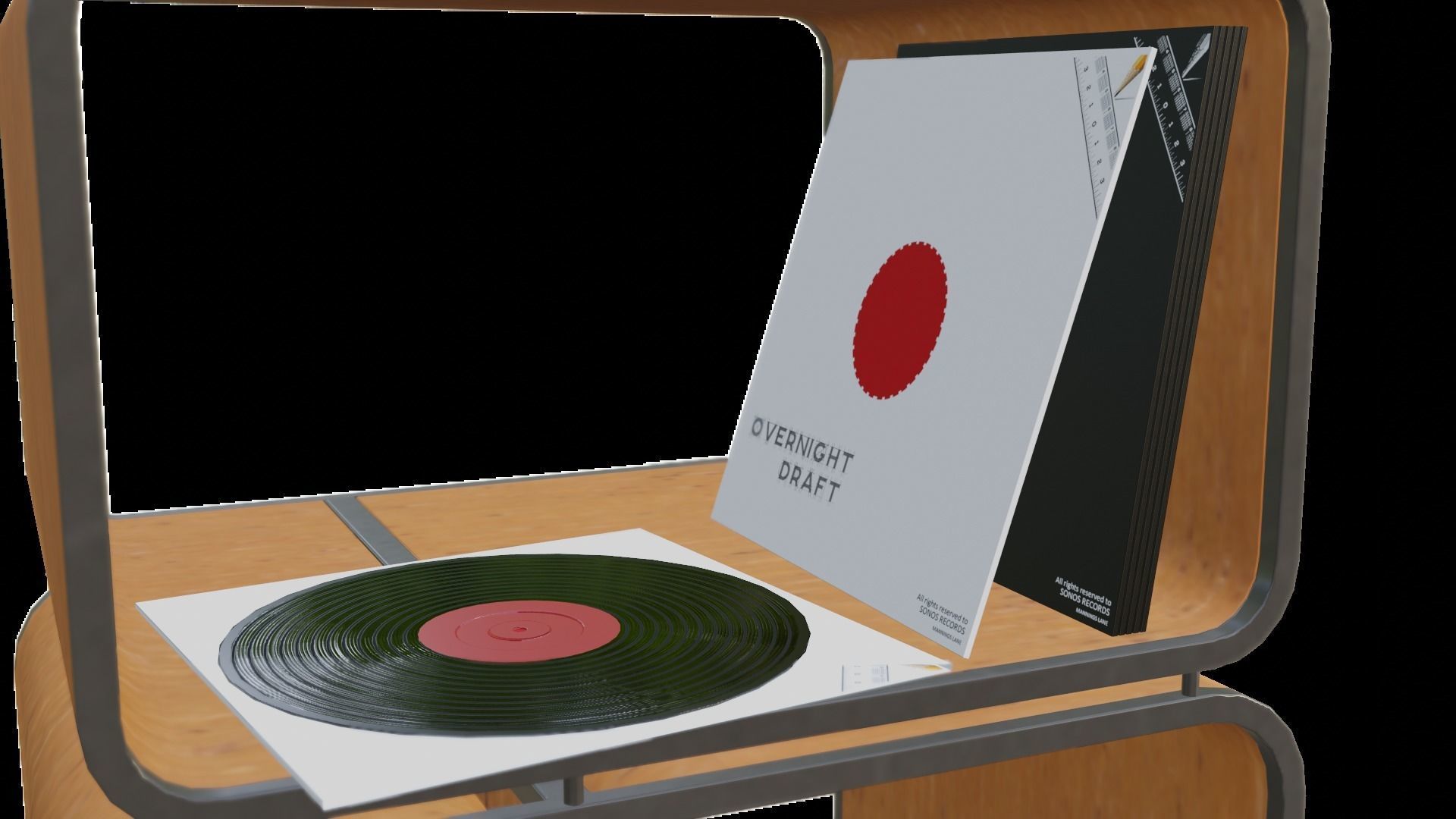 Record Player 3D model_11