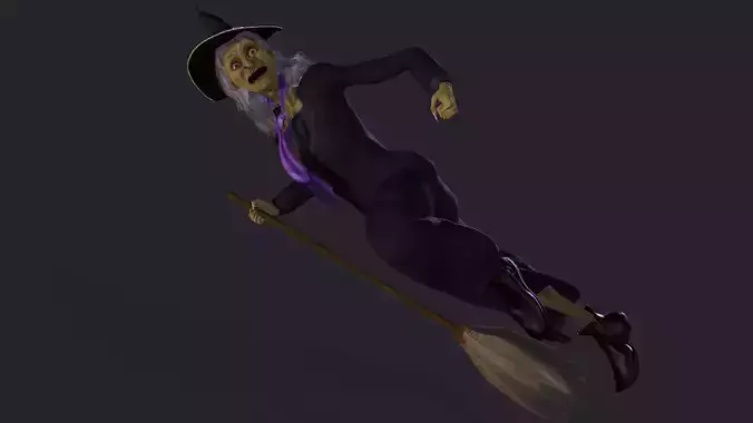 The Witch High quality character full Rigged and Animated