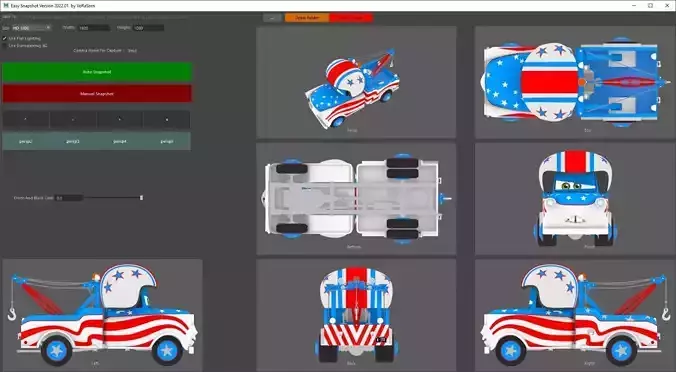 Easy Snapshot  for Autodesk Maya for  3D model