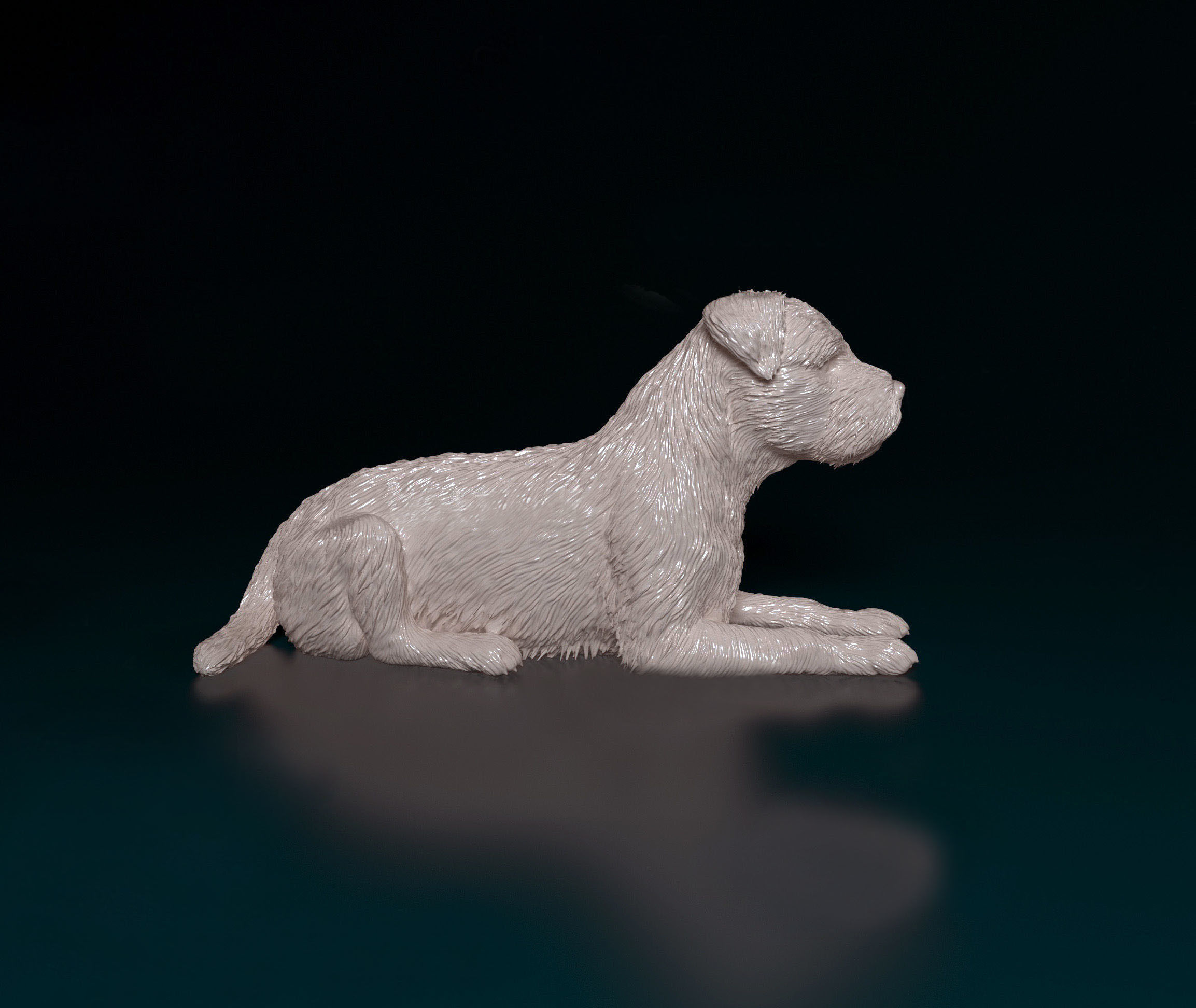 Border terrier 3D print model_1