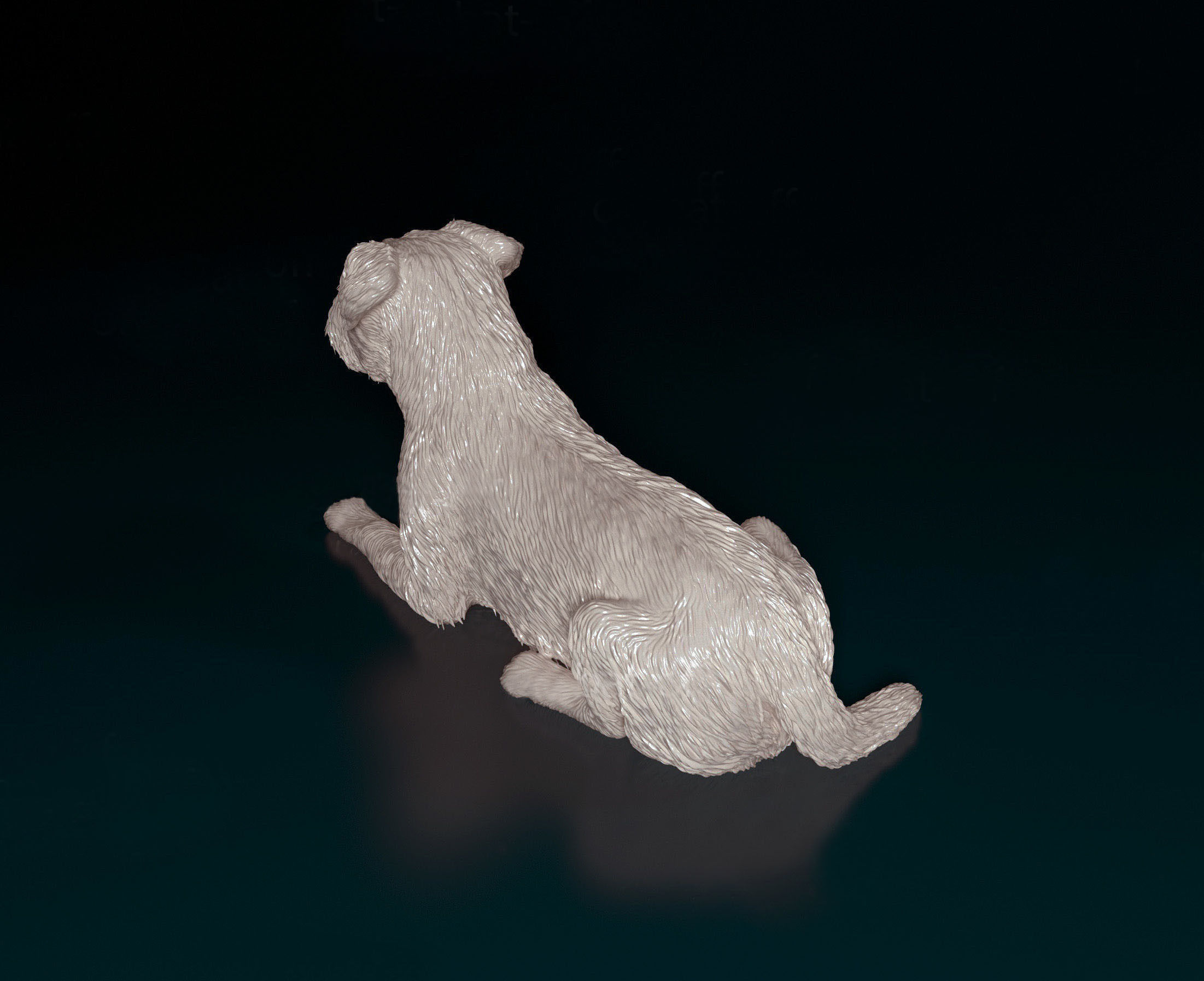 Border terrier 3D print model_3