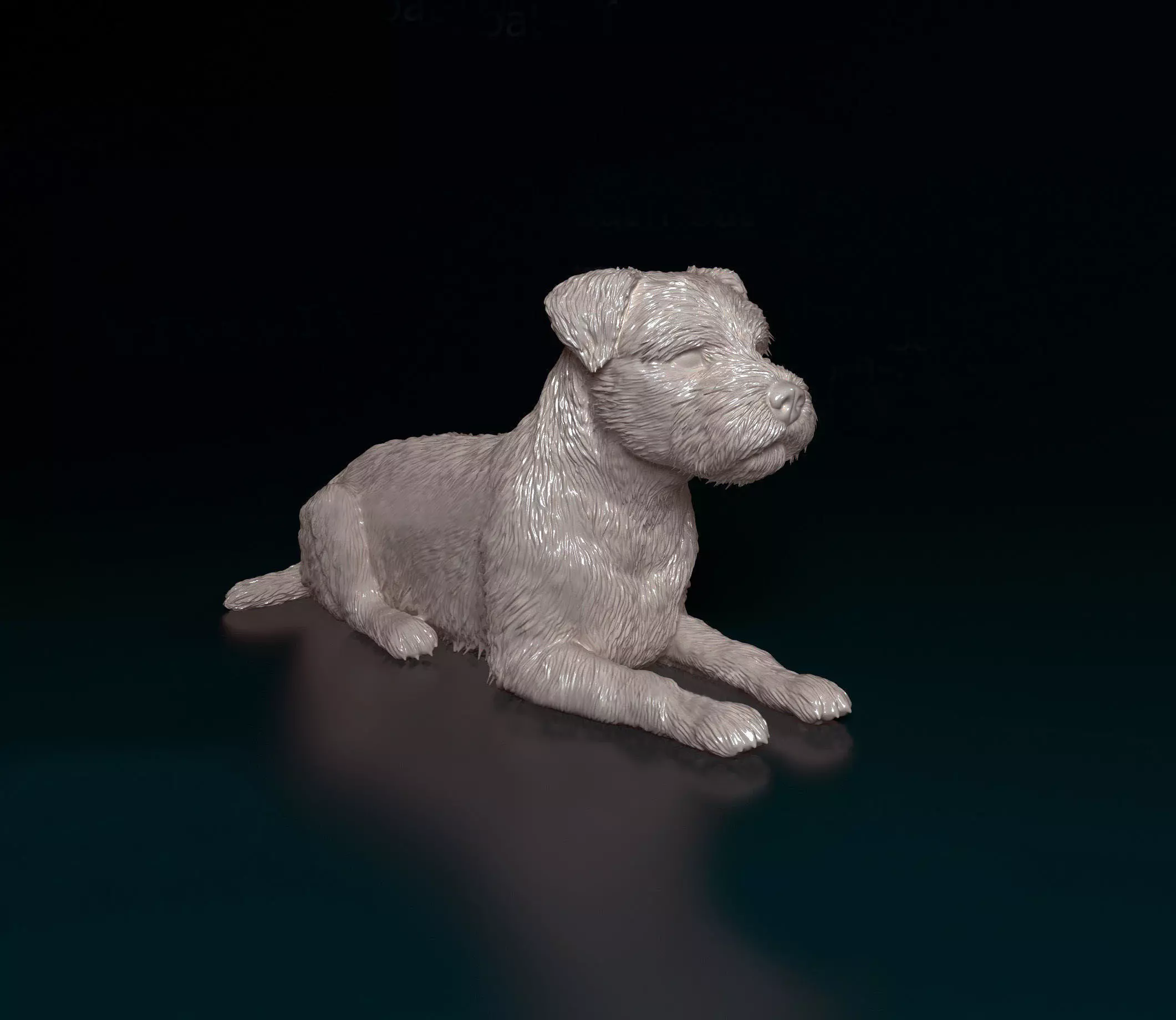Border terrier 3D print model_0