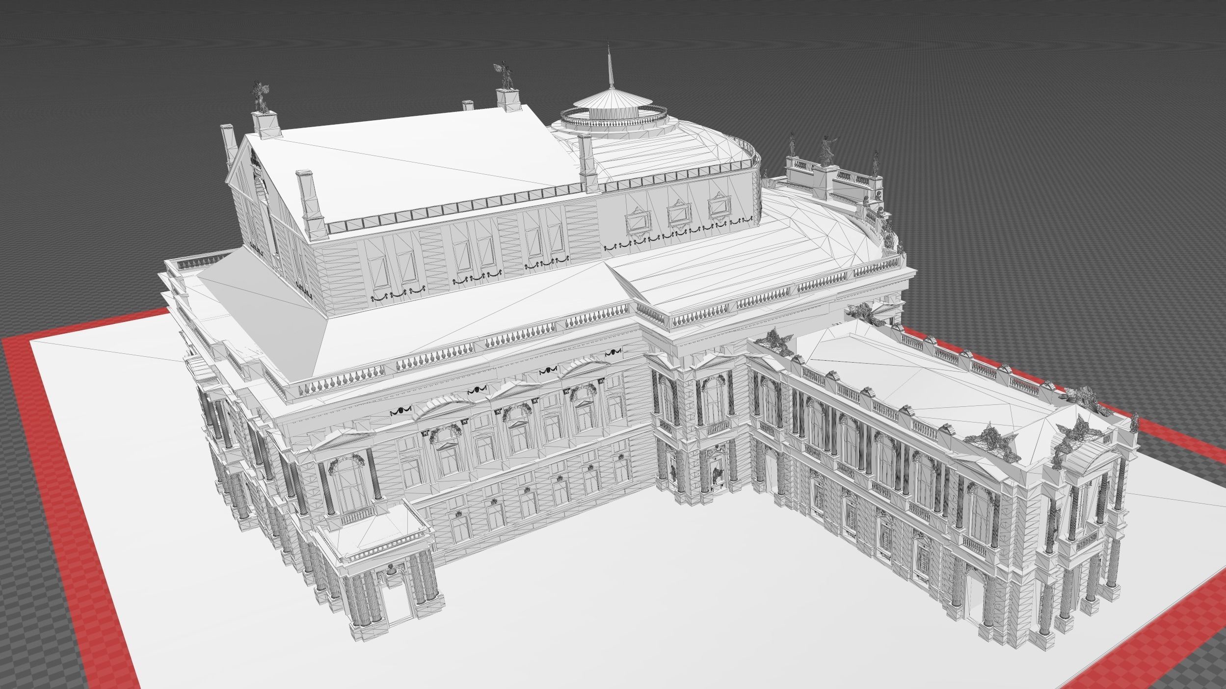 Burgtheater - Vienna Austria 3D model_11