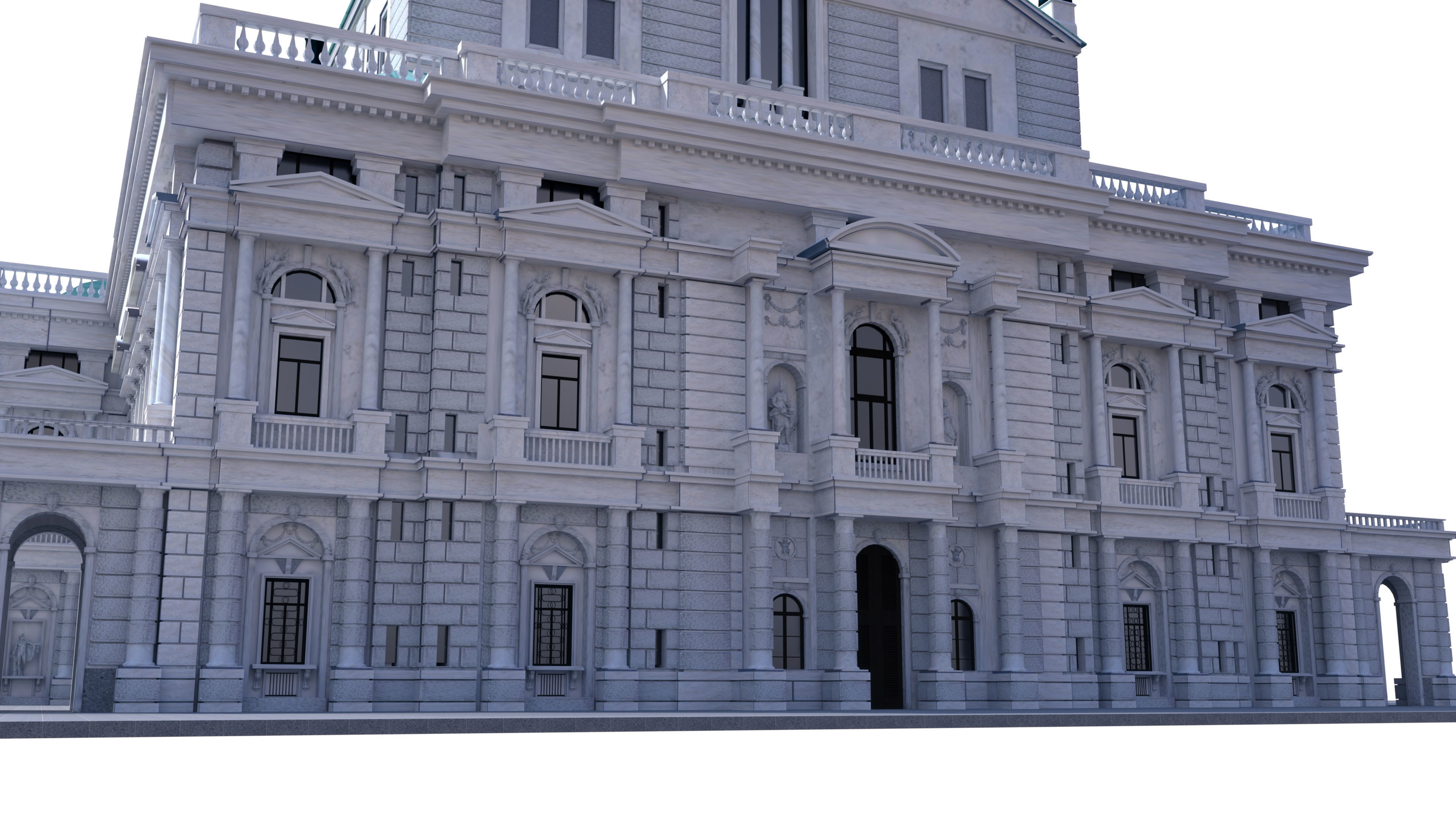 Burgtheater - Vienna Austria 3D model_6