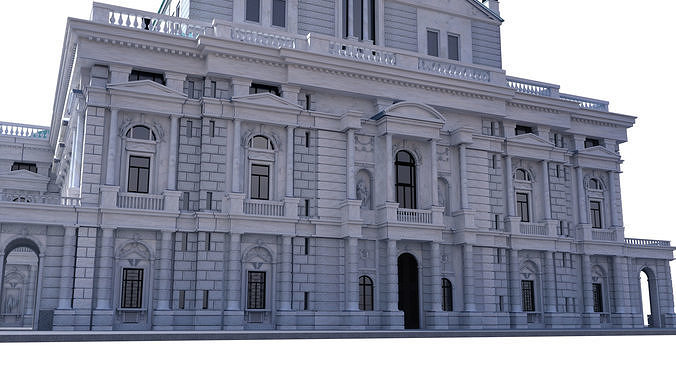 Burgtheater - Vienna Austria 3D model 7