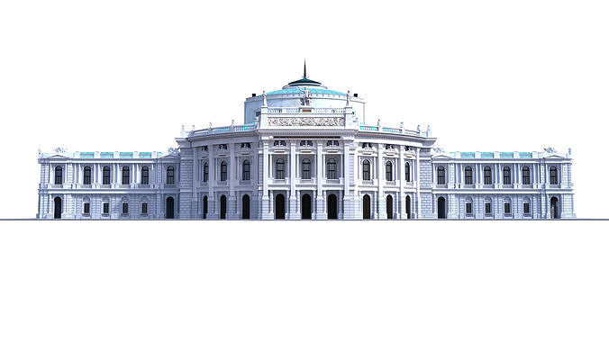 Burgtheater - Vienna Austria 3D model 3
