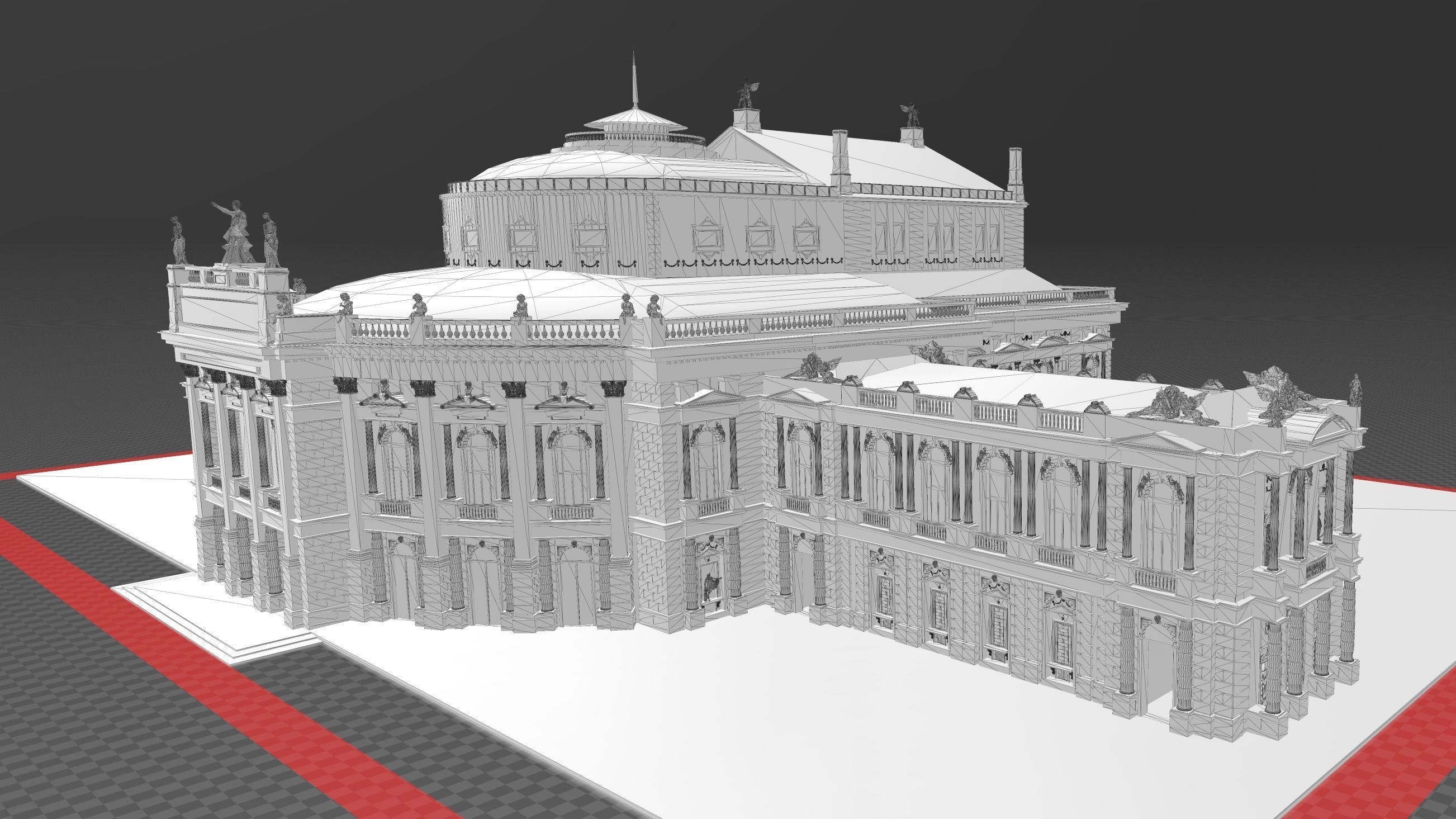 Burgtheater - Vienna Austria 3D model_12