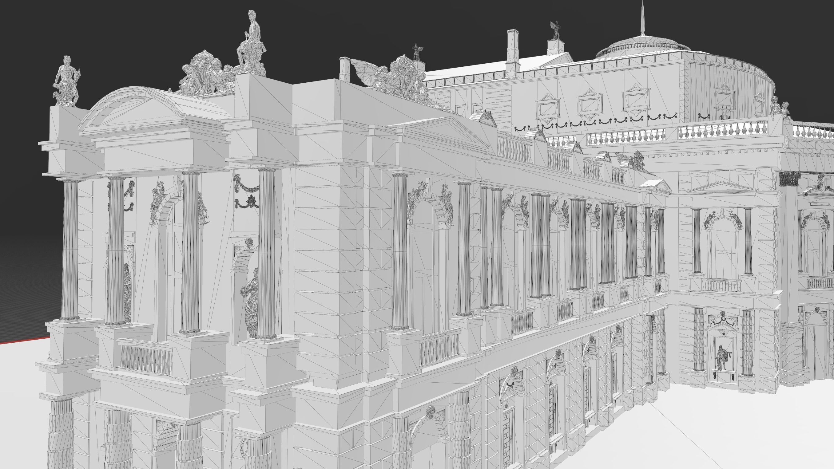 Burgtheater - Vienna Austria 3D model_15
