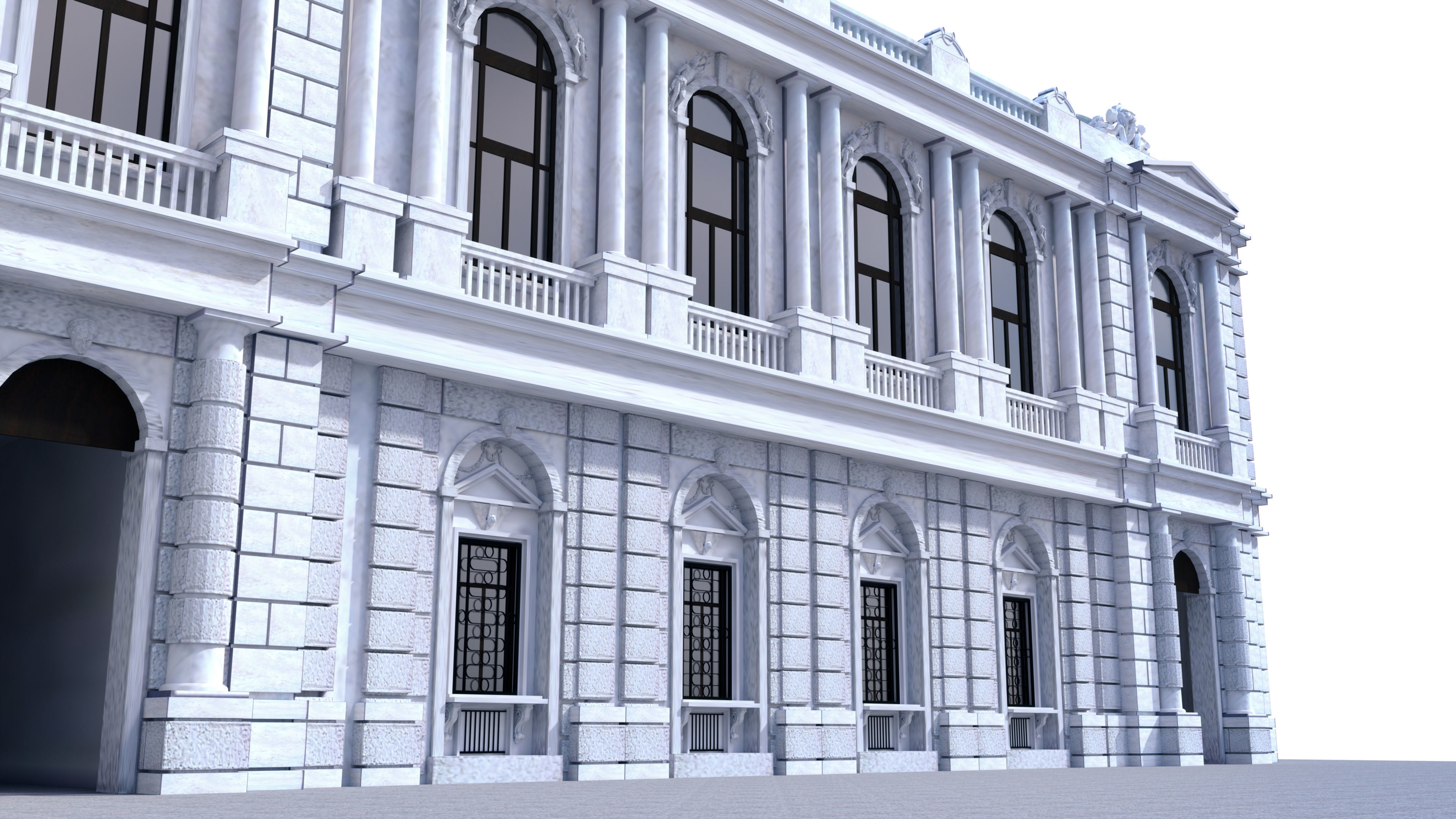 Burgtheater - Vienna Austria 3D model_5