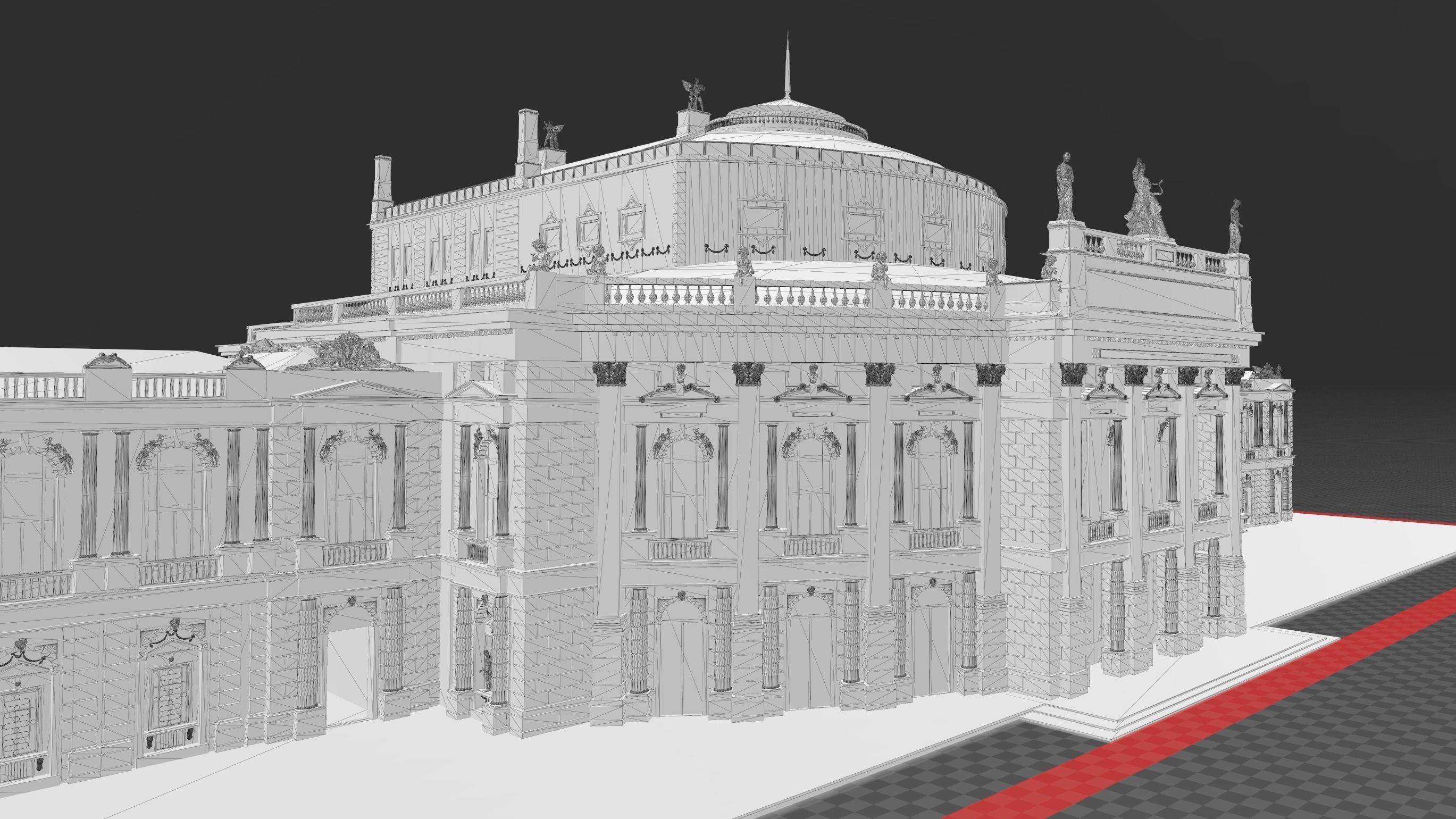 Burgtheater - Vienna Austria 3D model_14