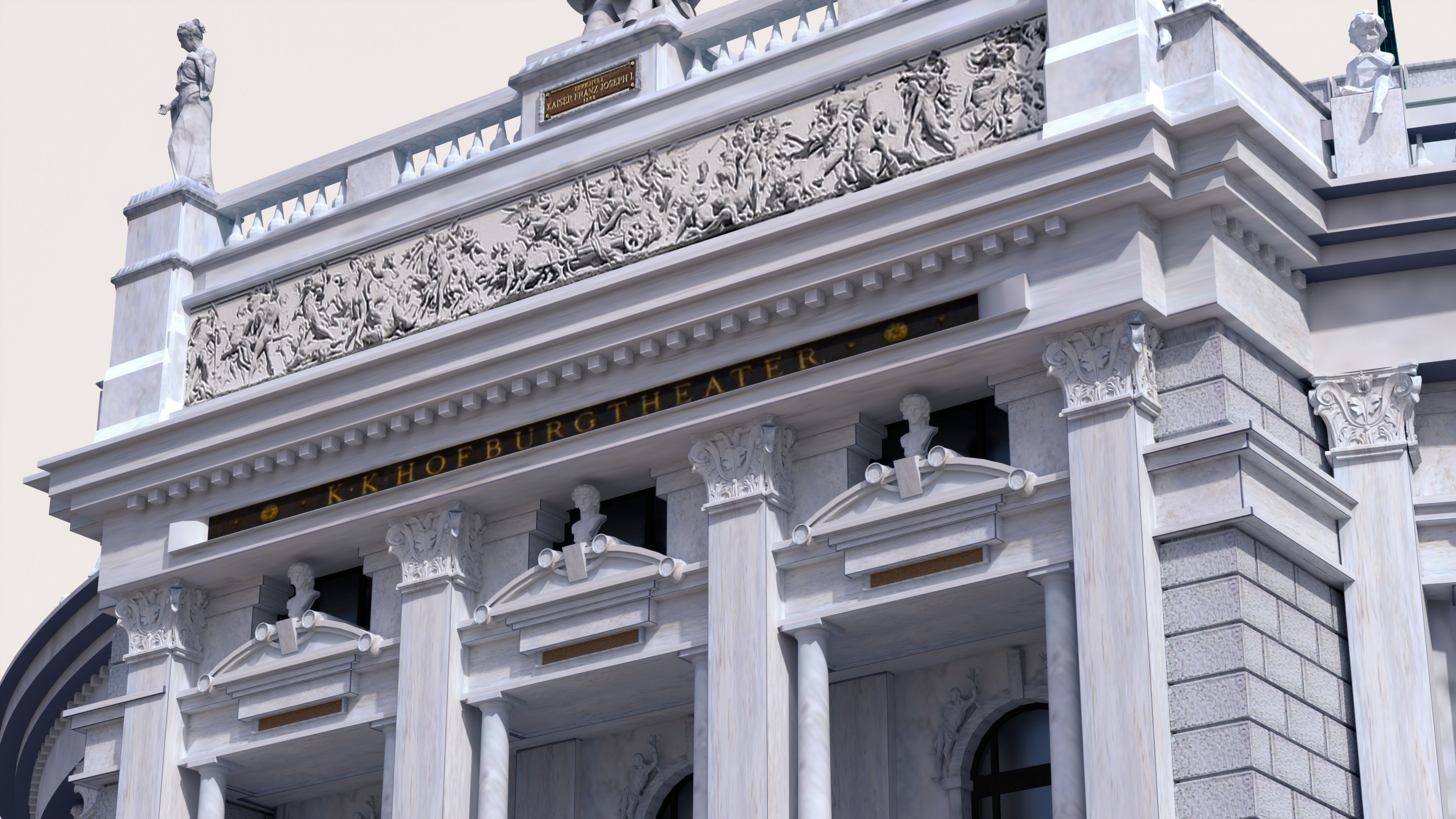 Burgtheater - Vienna Austria 3D model_4