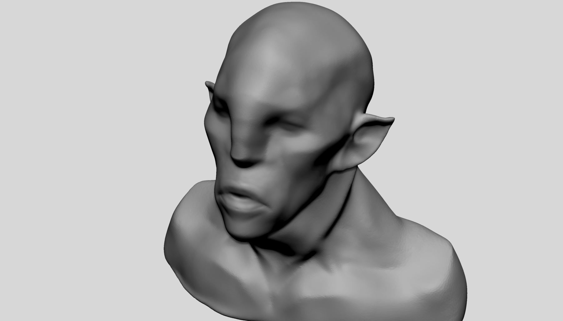 Base Creature Heads 3D model_13