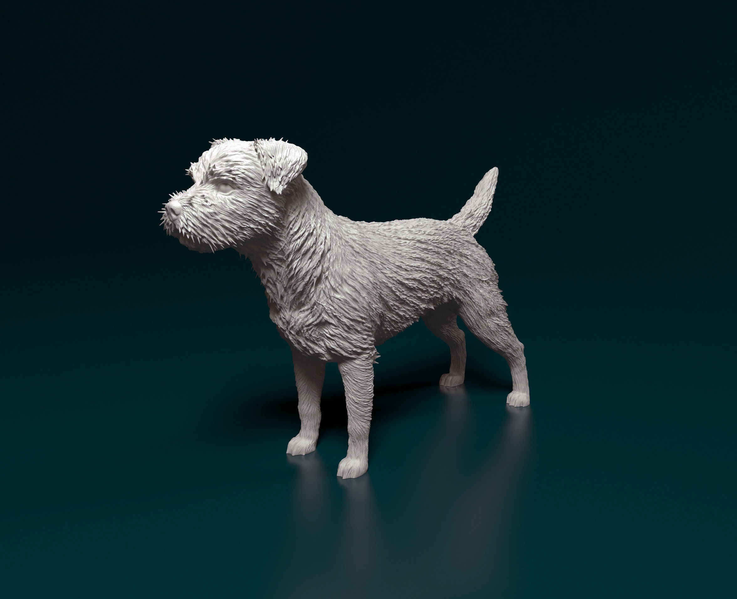 Border terrier 3D print model_7