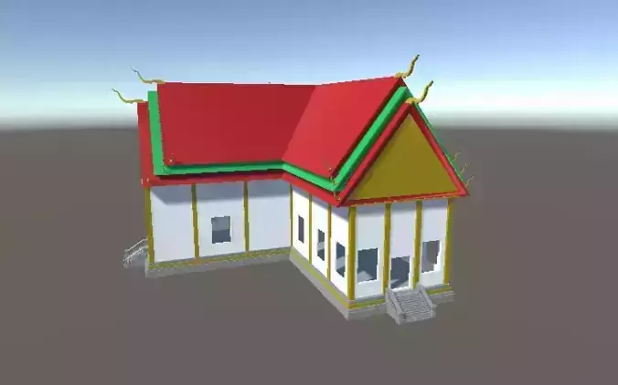 Thai Temple Lowpoly fbx unity