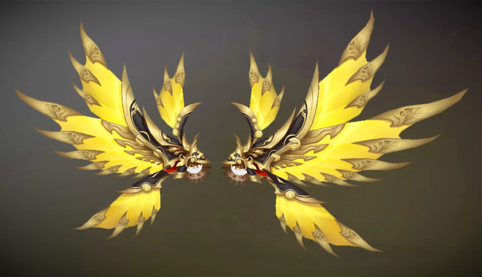 Golden Metal Wing 3D model
