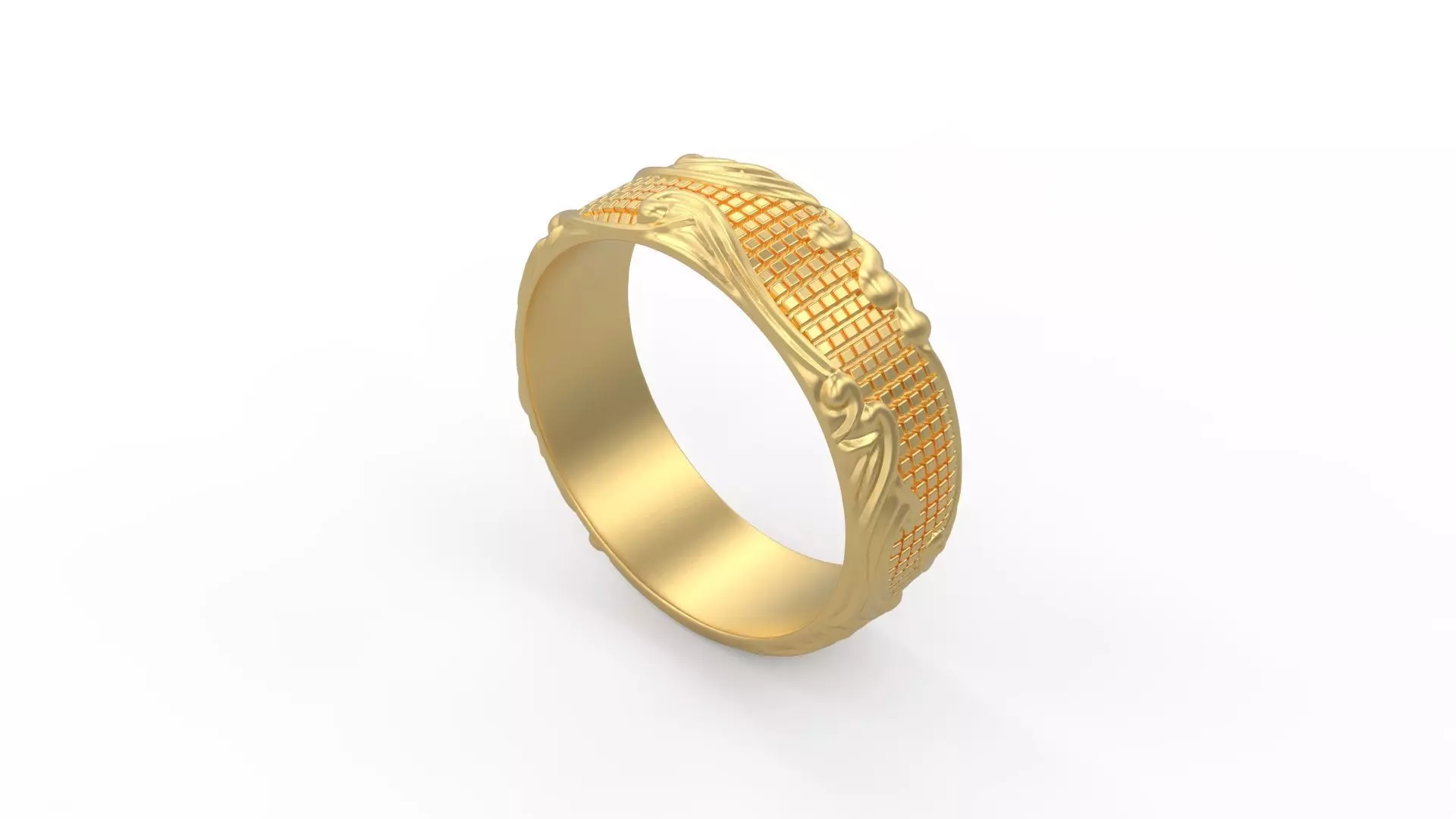 David Yurman Waves Band Ring 3D print model_0