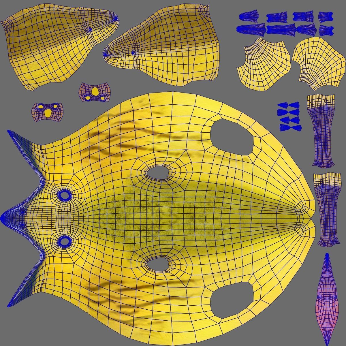 Yellow Warbler Animated VFX Grace 3D model_25