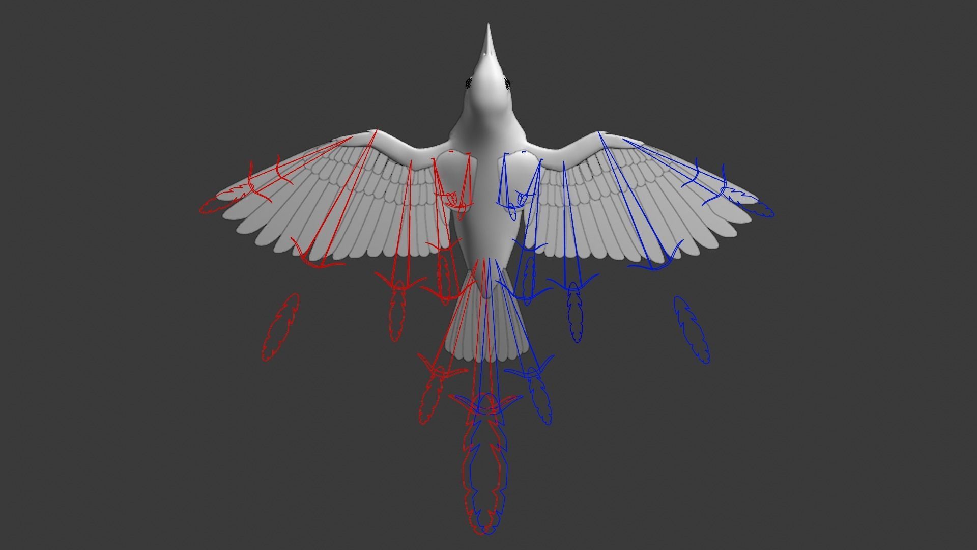 Yellow Warbler Animated VFX Grace 3D model_15