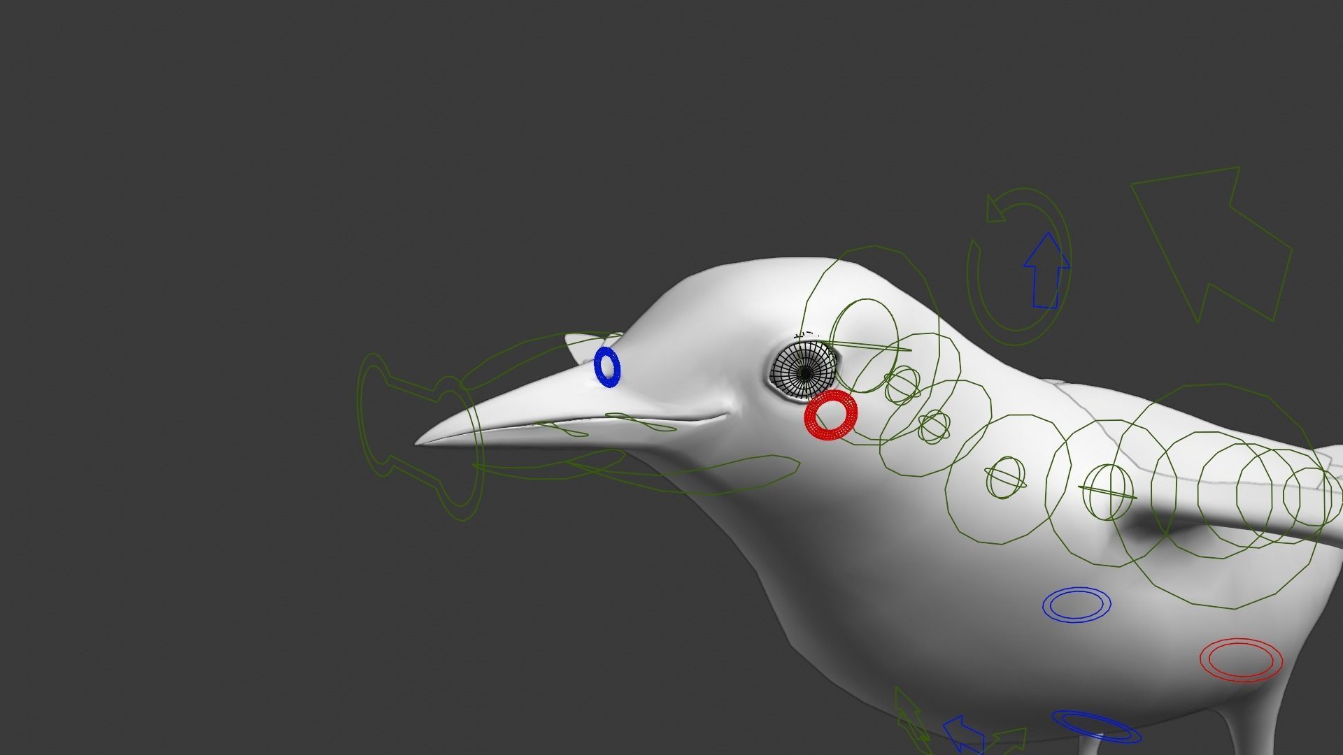 Yellow Warbler Animated VFX Grace 3D model_19