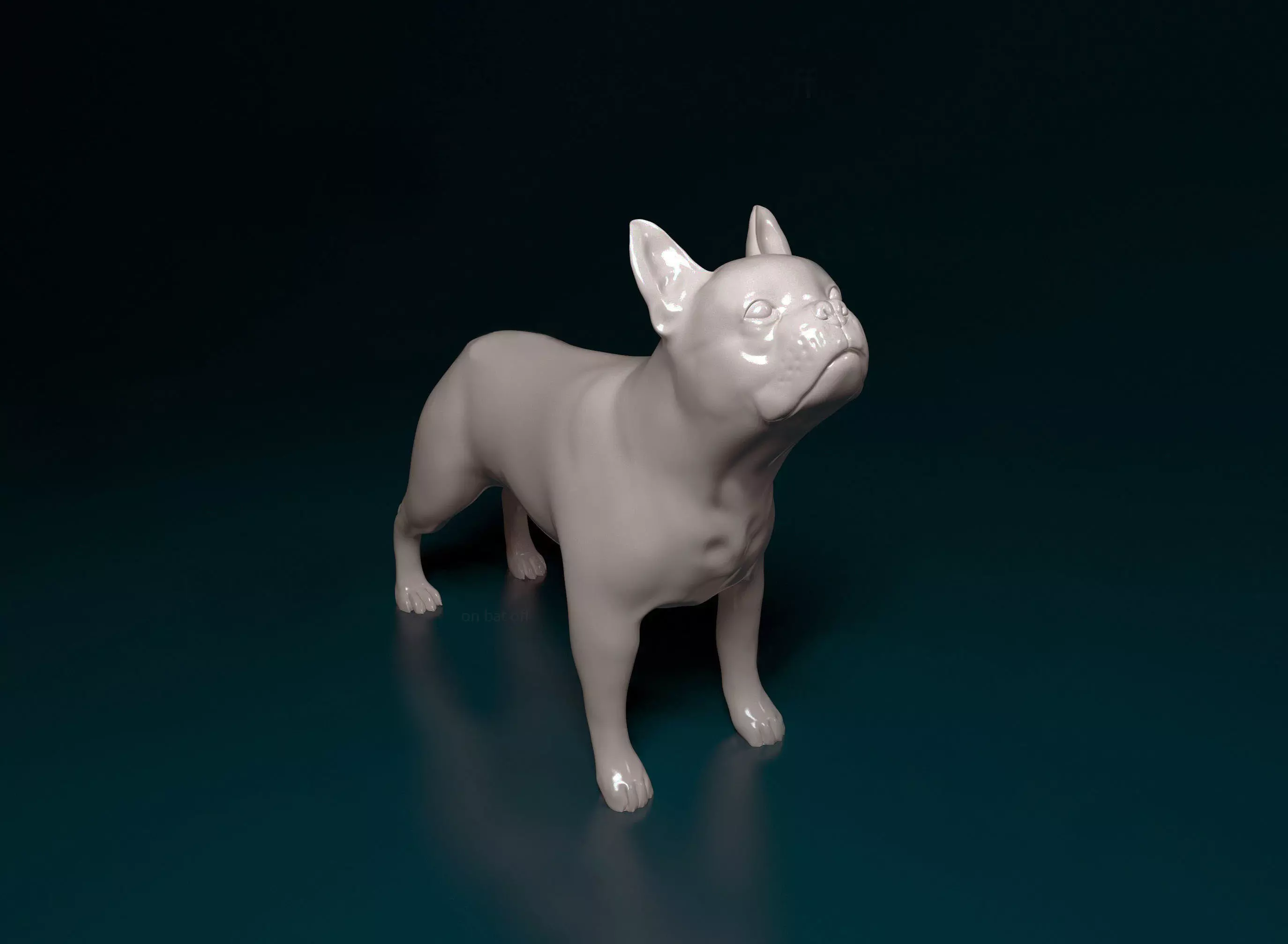 Boston terrier  3D print model_0
