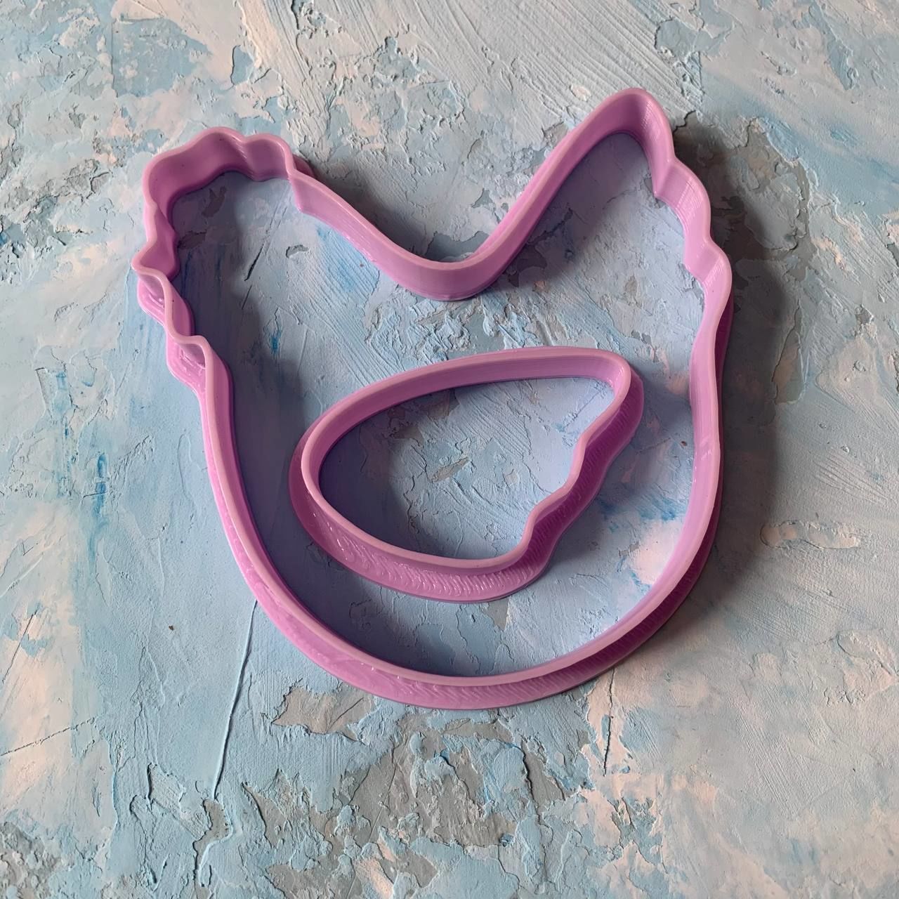 Easter Chicken Cookie Cutter 3D print model_3