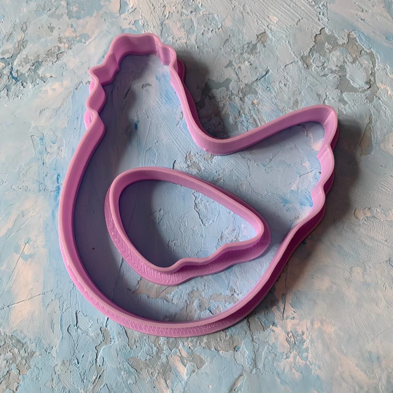 Easter Chicken Cookie Cutter 3D print model_4