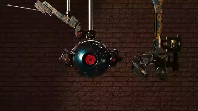 Robot with mechanical arm