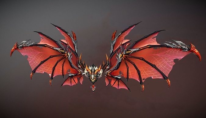 Dragon Wing Low-poly 3D model