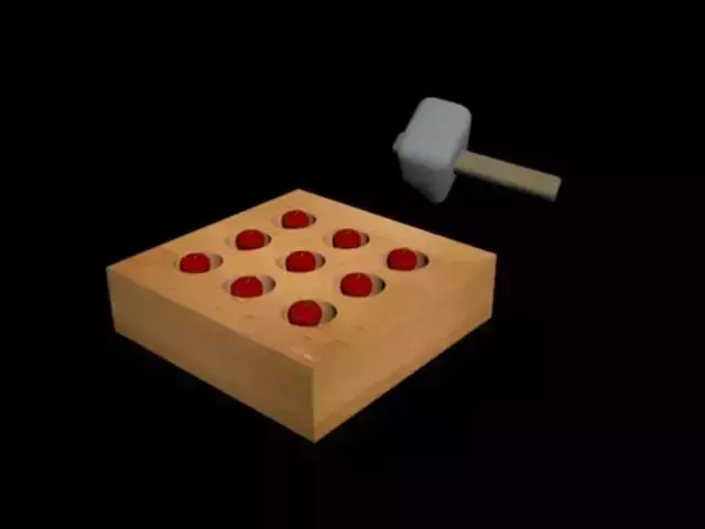 Apple Box Hitting Hammer Free low-poly 3D model