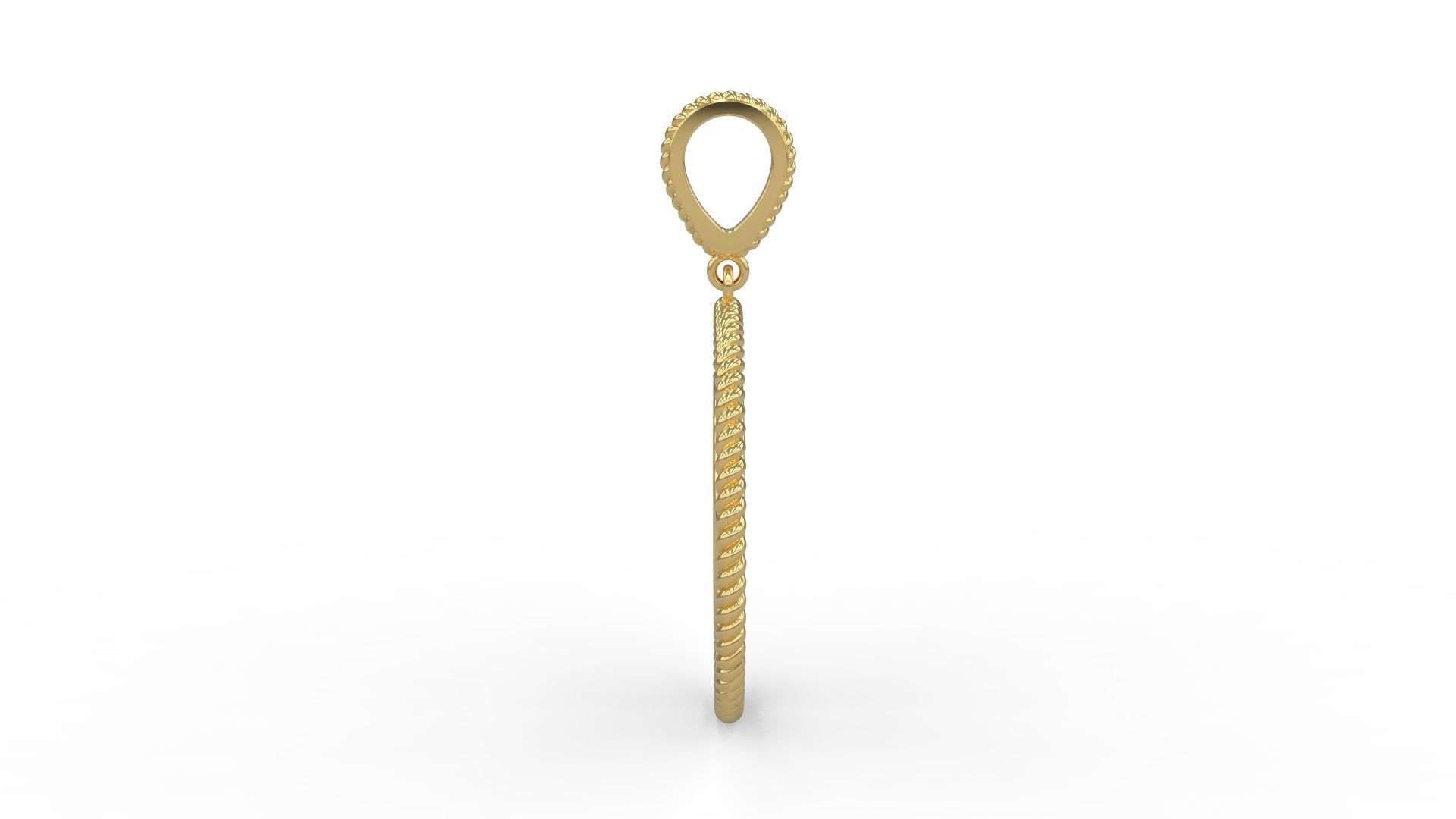 Rope  Spinning Memory Pendant 3D print model_2