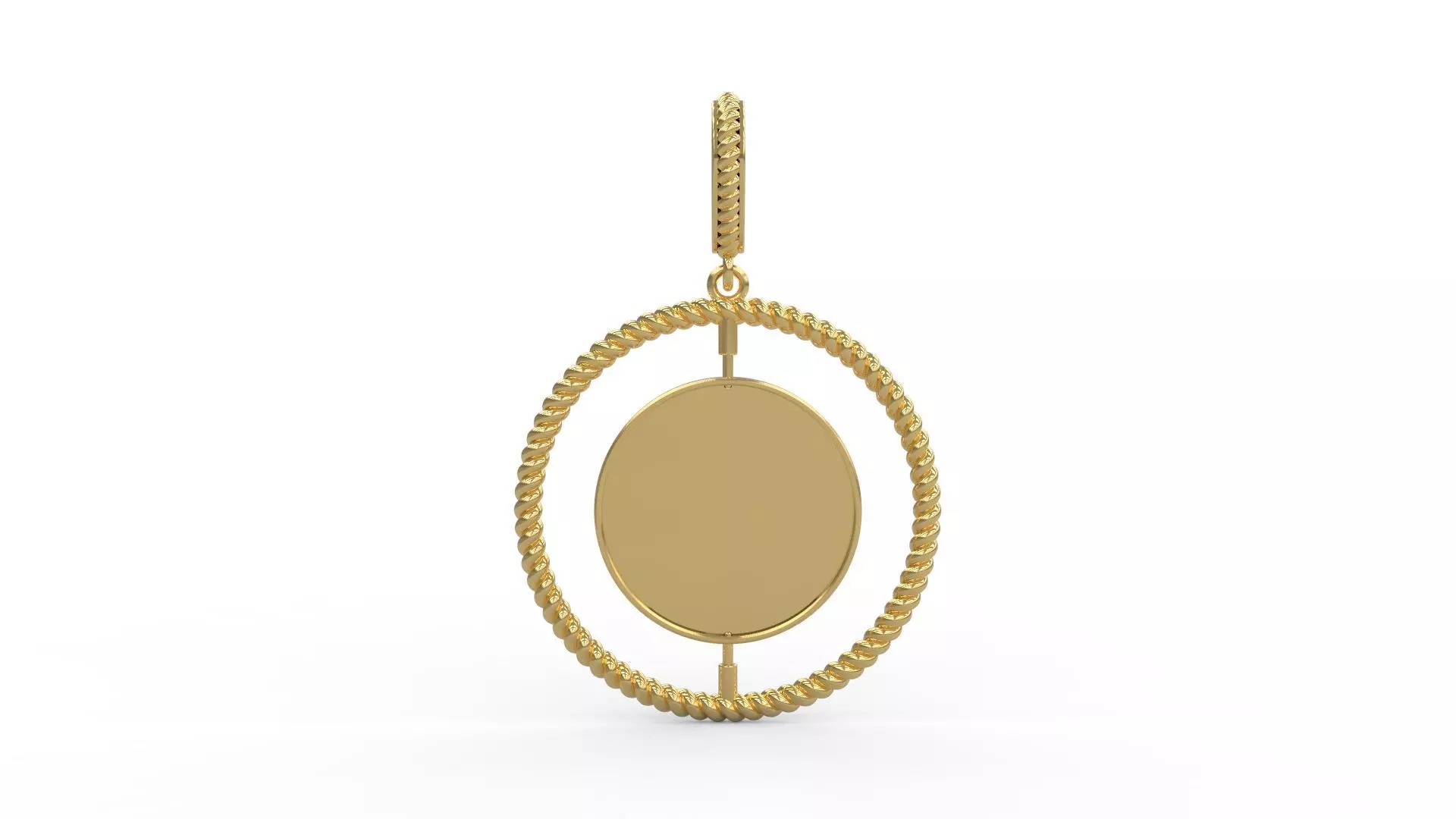 Rope  Spinning Memory Pendant 3D print model_0