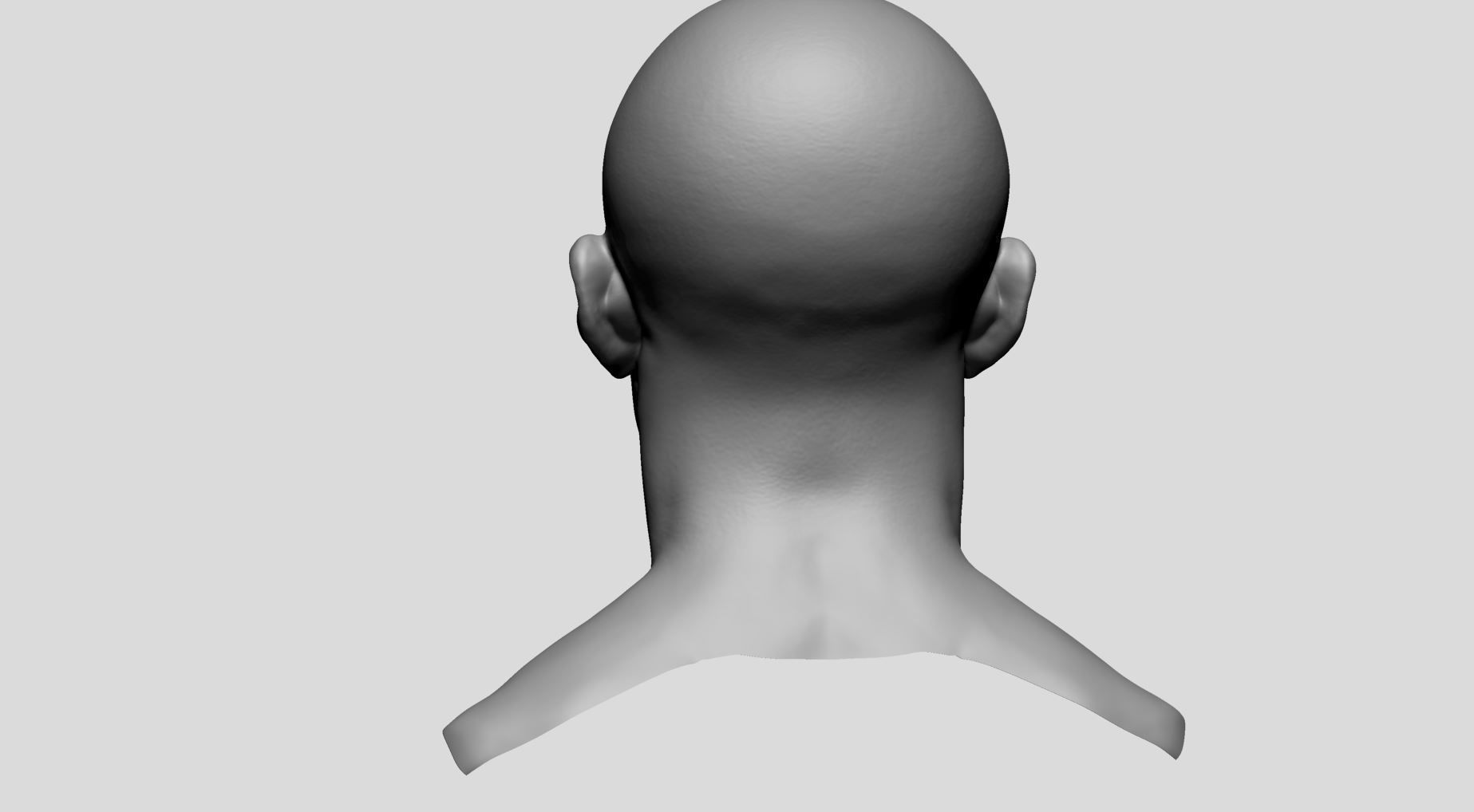 Male Head v8 3D model_4