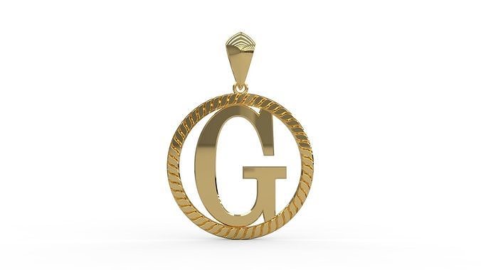 Gucci G pendant 3D print model
