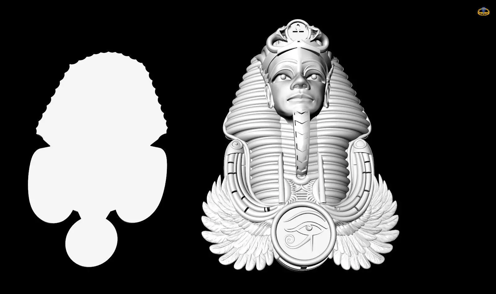 Tutankhamun King of Egypt 3D print model