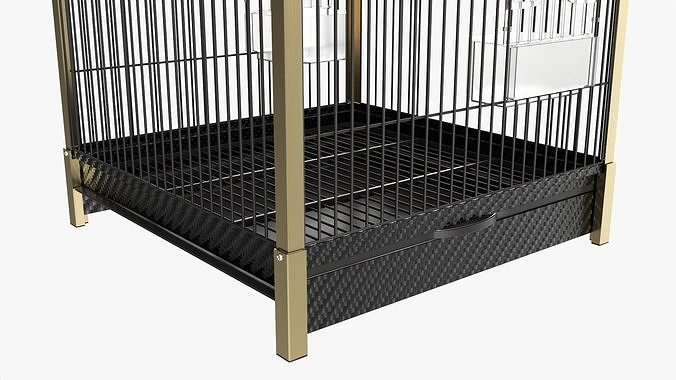 Bird travel cage carrier 3D model 3