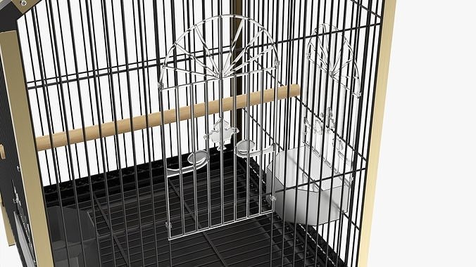 Bird travel cage carrier 3D model 5