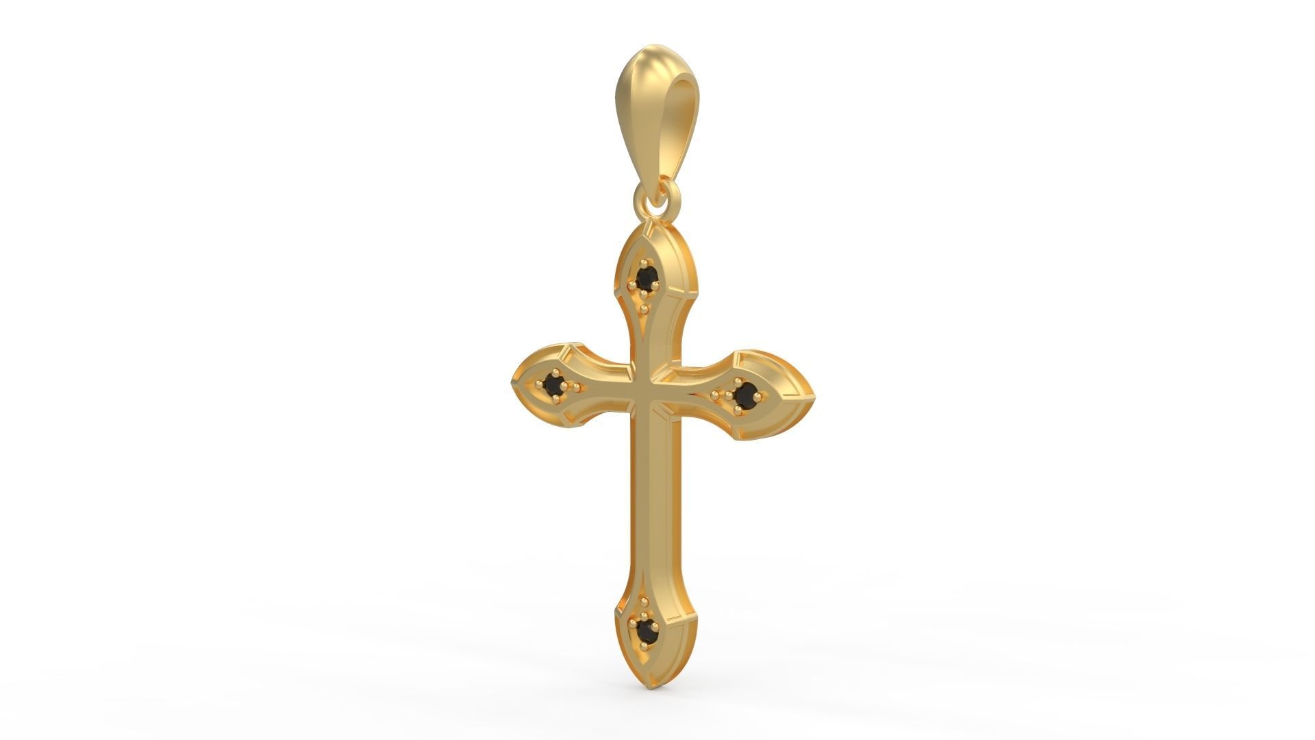 David Yurman Cross Pendant 3D print model_1