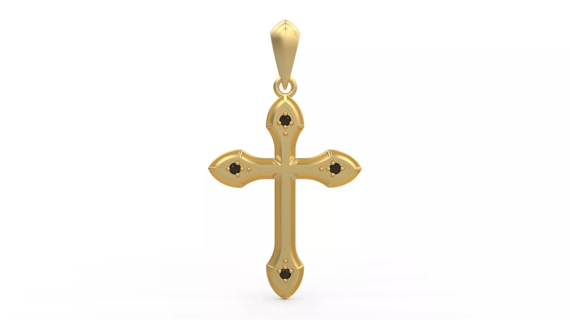 David Yurman Cross Pendant 3D print model_0
