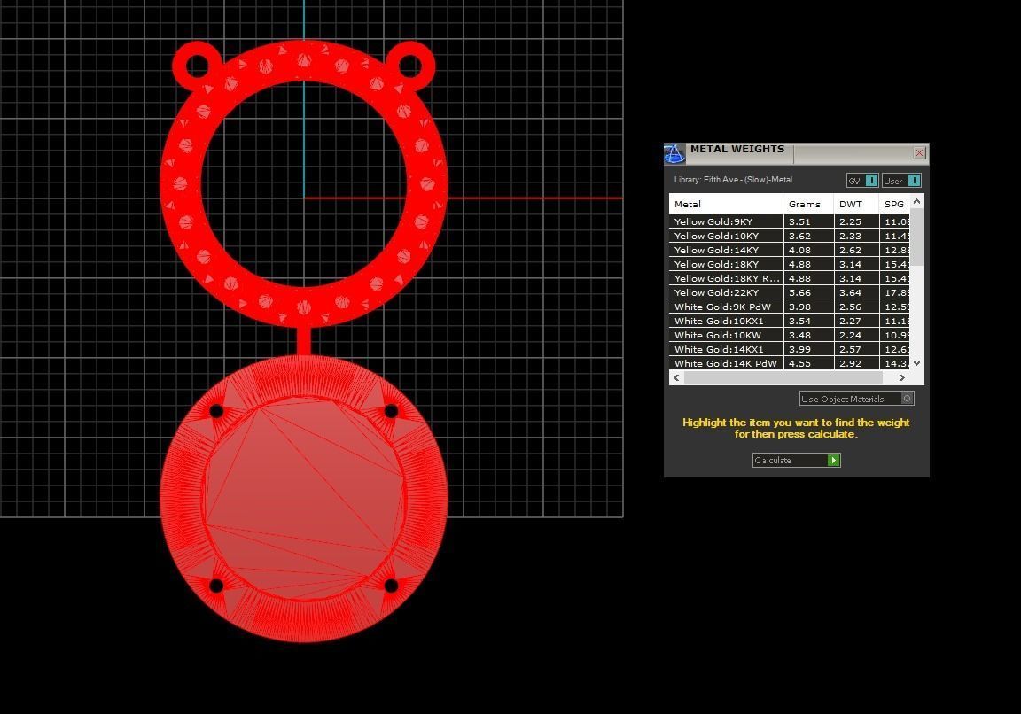 Disc Memory Pendant 3D print model_5