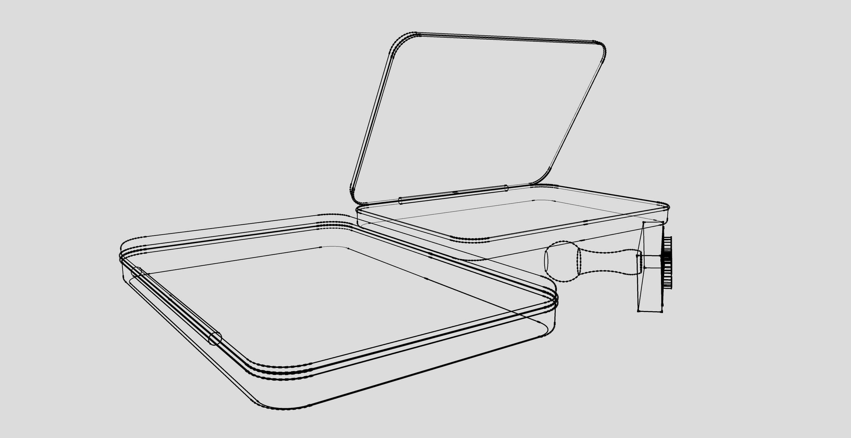 Stamp Pad 3D model rigged CGTrader